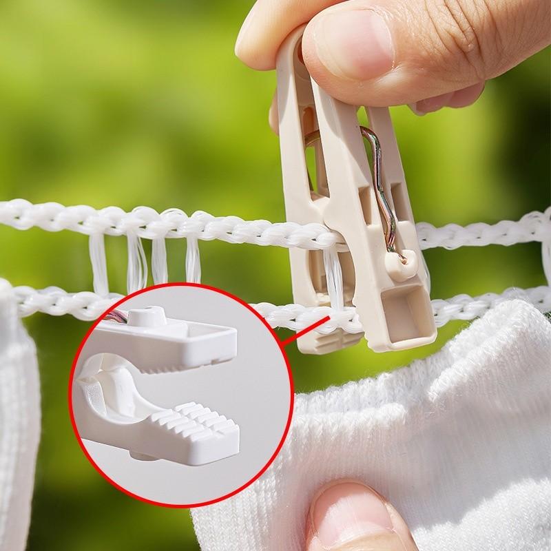 Plastic Laundry Clips With Strong Grip For Clothes Drying And Resistance Wind