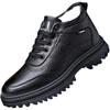 Men's Winter High-Top Velvet Cotton Leather Snow Boots - Warm and Versatile Casual Style
