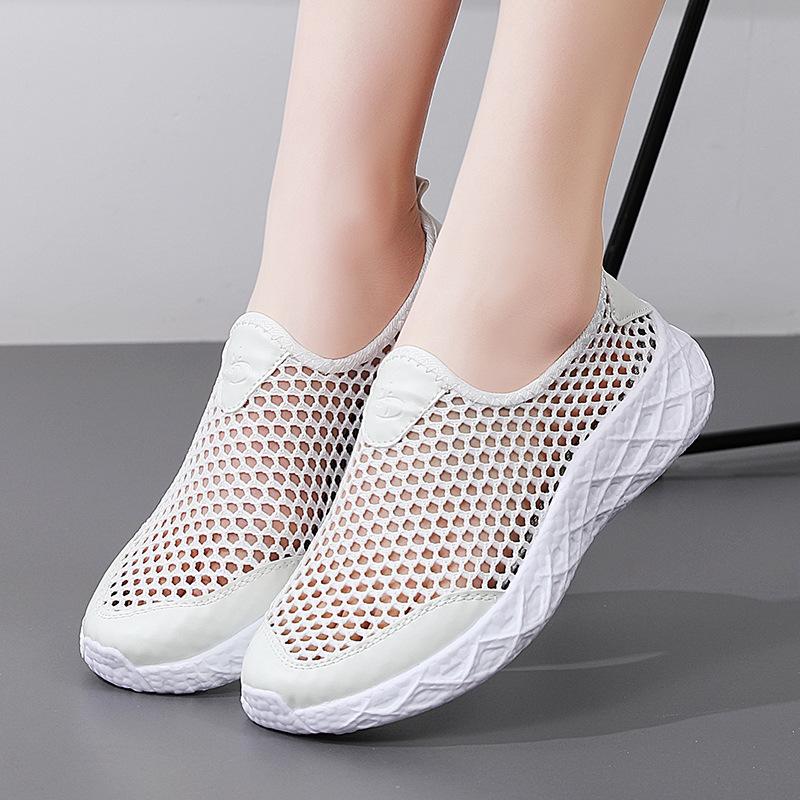 Casual Shoes for Women Spring and Summer Mesh Shoes Mesh Shoes Lightweight and Comfortable Hollow Single Mesh Shoes