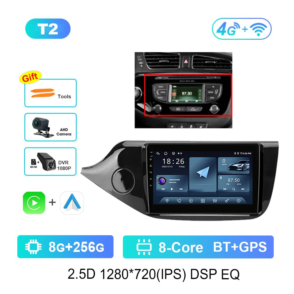 Bluetooth Android System GPS Navi 4G Car Video Multimedia Player 9 Inch for KIA CEED JD Cee'd 2012-2018 IPS Screen WiFi Carplay