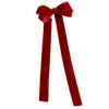 Burgundy Bow Handmade Velvet Bow Double-Layer Bow Velvet Christmas Hanging Ornament For Party Decor Holiday Decor Christmas Tree