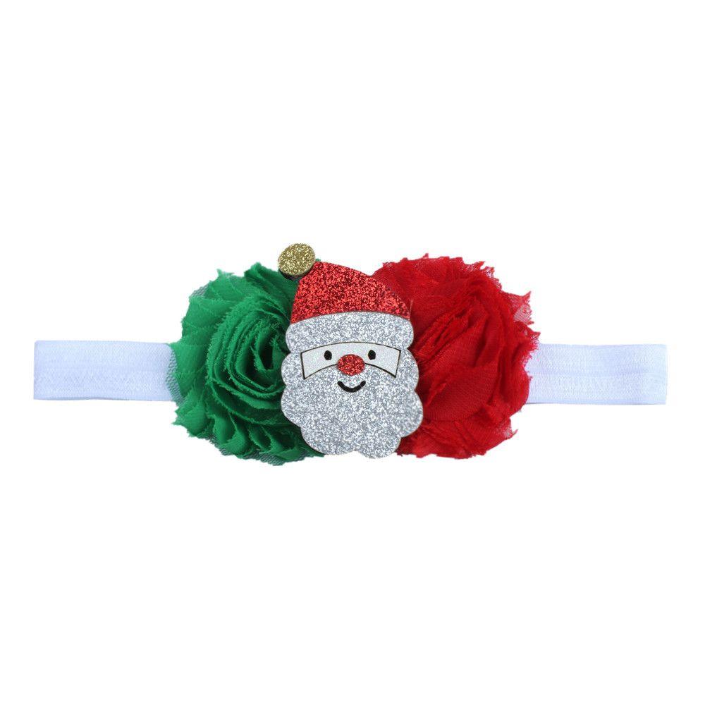 Hair Accessories Twisted Knot Headband Xmas Tree Santa Claus Newborn Hairband Christmas Baby Turban
