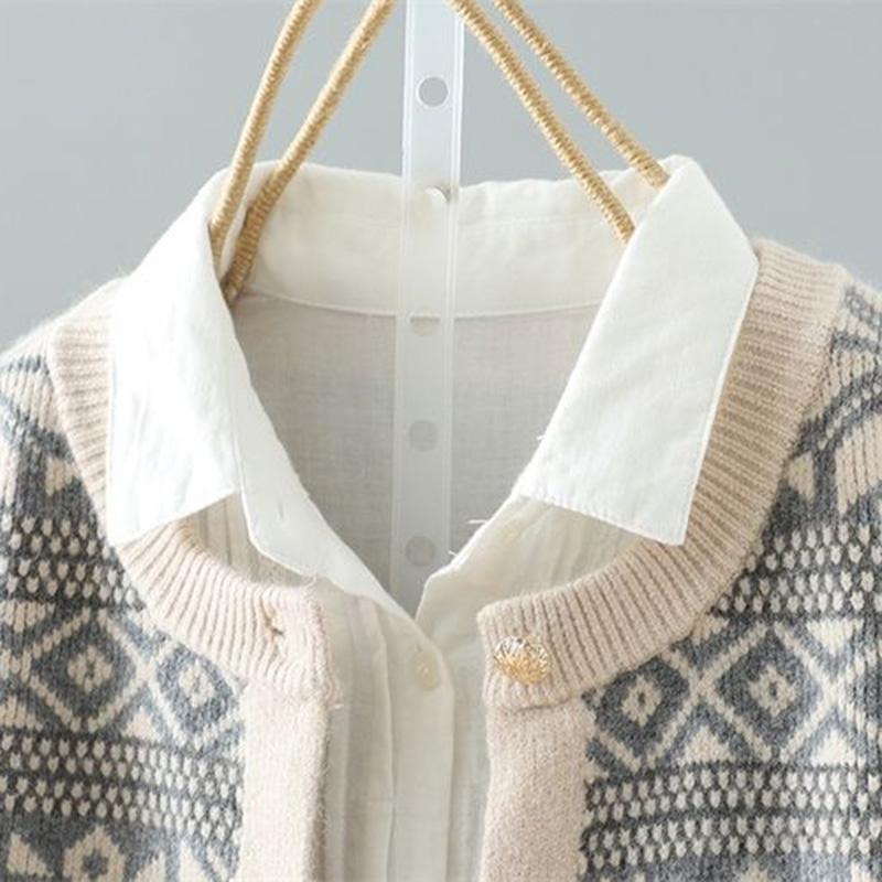 Sweaters Coat Cardigan for Women Autumn Winter Large Size Vintage Loose Long Sleeve Knit Sweaters Coat