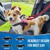 [Cinturón de Seguridad Seguro para Perros] Cinturón de Seguridad Doble para Coche para Perros con Hebilla Ajustable | Bungee Elástico de Nailon Reflectante Reposacabezas Sujeción - Seguro