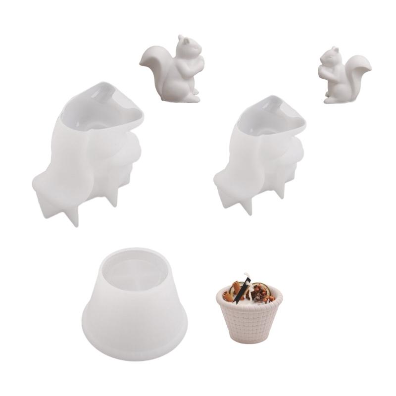 Reusable Silicone Squirrel Mold Unique Resin Creating Mold For DIY Enthusiasts Creating Resin, Plaster, And Wax Crafts
