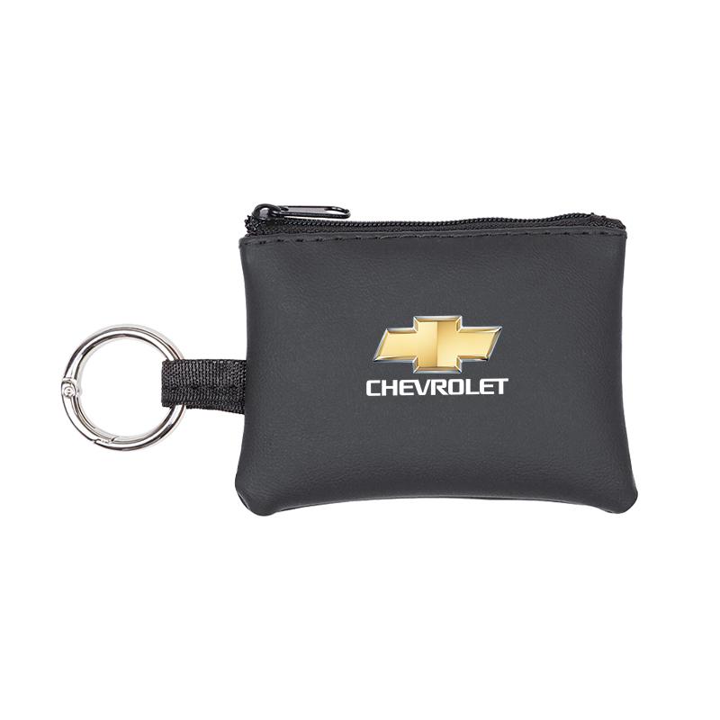 

Car Keybag Wallet Leather Zipper Auto Keychain Card Bag For Chevrolet Cruze Spark Captiva Suburban Camaro Malibu Silverado
