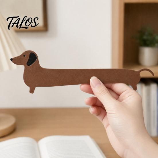 Talos 2Pcs 3D Printed Dog Bookmark, Dachshund Page Holder for Students, Cute Puppy Book Marker Office School Reading, Gift Lovers