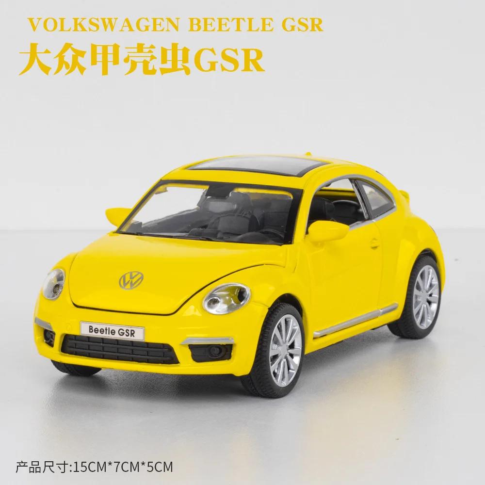 

1:32 Volkswagen Beetle GSR Модель автомобиля Инерционный сплав Литой уличный Металлический Модель Бизнес-автомобилей Детская игрушка A134