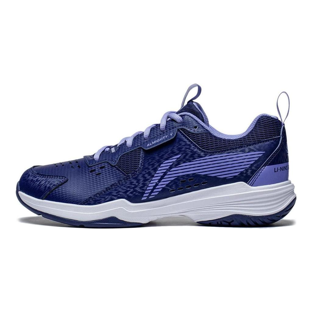 Li Ning All-Around King V Protiskluzové Odolné Prodyšné Nízké Badmintonové Boty Unisex Boty Tmavě Modré AYTT001-1