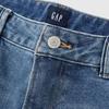 GAP Women's Low-Rise Washed Raw Hem Flare Jeans