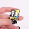 Retro Anime Enamel Pins Custom ARE YOU THREATENING ME?! Brooches Lapel Badges Funny Jewelry Gift for Kids Friends