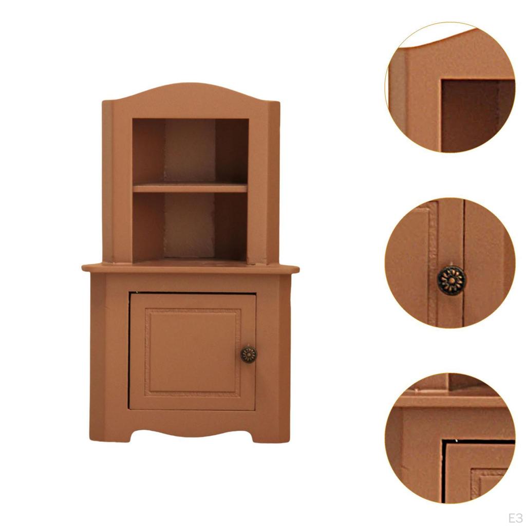 1/12 Dollhouse Display Cabinet Doll Accessories Decoration Simulation Toy