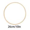 10pcs Dreamcatcher Ring Round bamboo Circle Embroidery Hoop Wind Chime Hanging DIY  Fan Frame Rings Craft Accessories