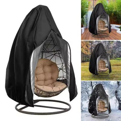 Hanging Hammock Chair Cover Heavy Duty Oxford Cloth Weather-resistant Waterproof Outdoor Patio Single Double Seat Swing Egg Chair Cover with Zipper