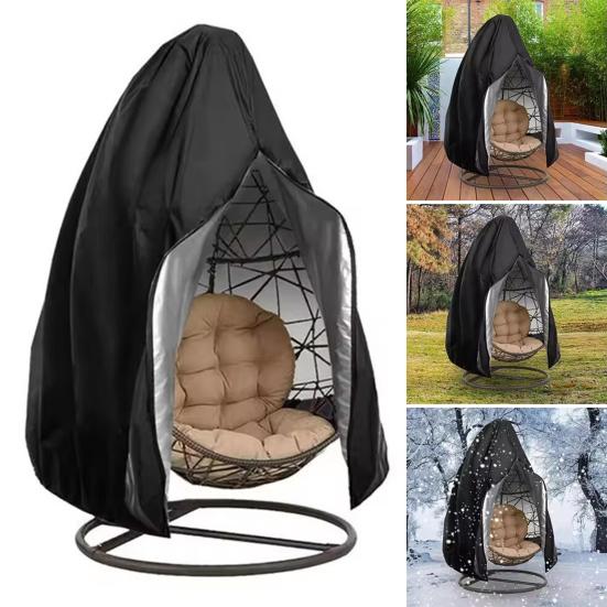 Závěsný kryt houpací sítě Heavy Duty Oxford Cloth Odolný proti povětrnostním vlivům Vodotěsný Venkovní Patio Jednomístný Dvojmístný Houpačka Kryt na vejce se zipem