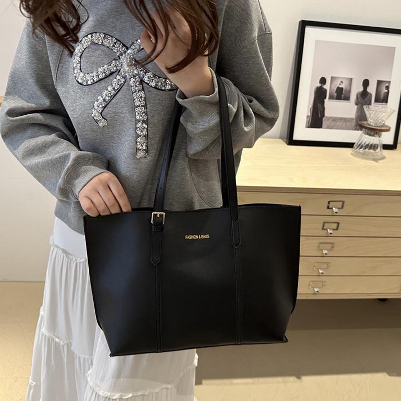 Women's Bag Large Capacity Soft Leather Tote Bags Casual Versatile Shoulder Handbag Winter Versatile Commute Bag