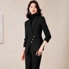 Women's High-End Red Blazer Suit - Casual, Professional, Celebrity Style for Autumn/Spring