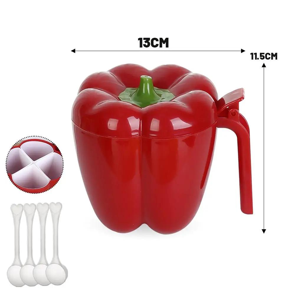 1 ks Plastová kreativní nádoba na koření Kontejner Stojan na koření Organizér Venkovní kemping Láhev na koření Sada kuchyňských pomůcek