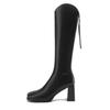 Boots Women's Autumn and Winter 2025 New High Heel Knight Boots Skinny Boots V-mouth Small Tall Skinny Boots