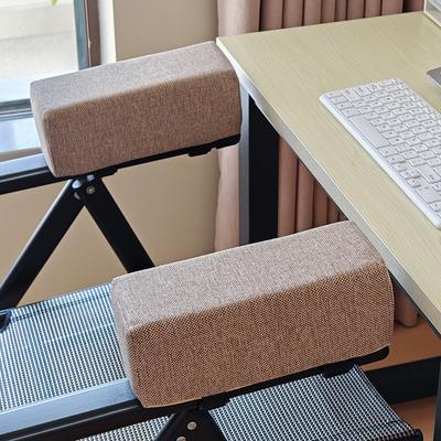 1pc Cotton Linen Foam Elbow Pillow Chair Armrest Pads, Ergonomic Design Seat, Memory Foam Bed Arm Bracket Sleeve
