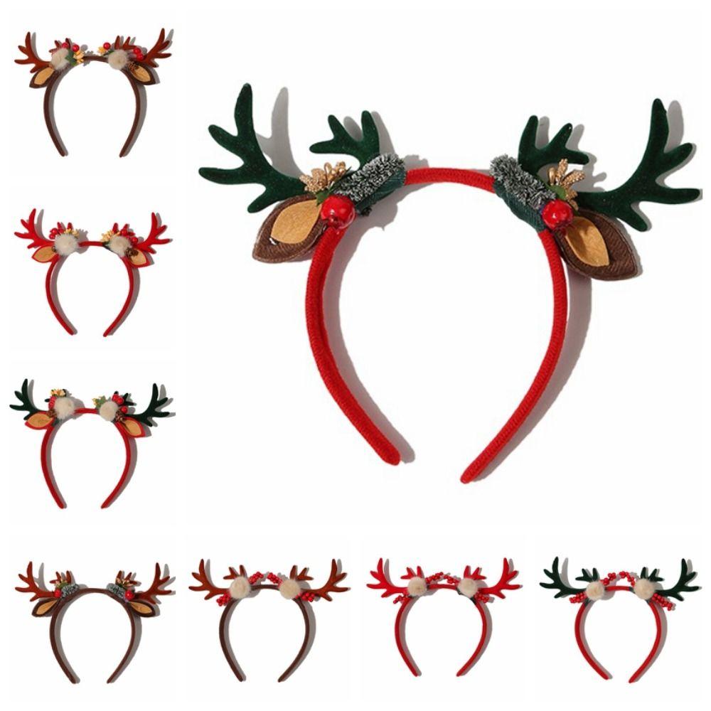 Fawn Horn Christmas Headband Plastic Christmas Elf Headband Cosplay Costume Antlers Headband Kid