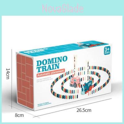 Multicolored Domino Train Set With Sound For Kids Educational Building Toys