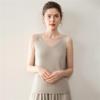 Lekasha Women's Cashmere Sleeveless V-Neck Wool Camisole for Autumn/Winter