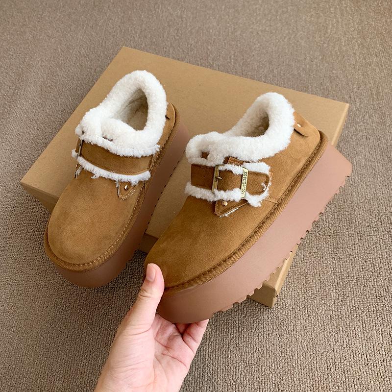 

Женские ботинки на шнуровке большого размера, на мягкой подошве, с увеличением высоты, зимние теплые меховые сапоги для снега, утепленные подкладкой, ботильоны, нескользящие, для походов, повседневные спортивные хлопковые ботинки 40 верблюд