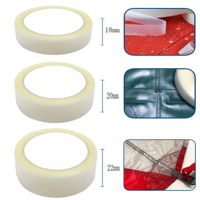 Nastro di sigillatura delle cuciture in tessuto con rivestimento in PU impermeabile da 20 metri, nastro di riparazione hot melt da 18/20/22 mm