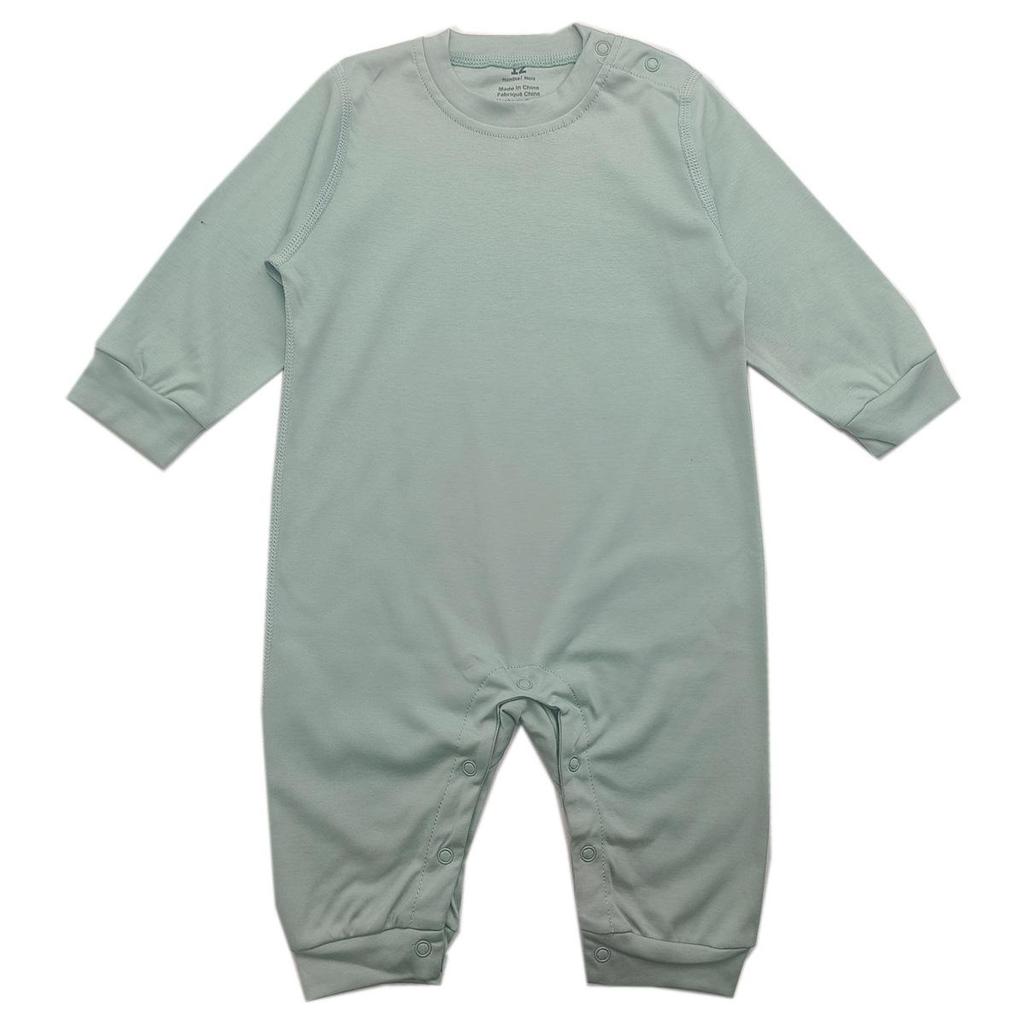 Pure Cotton Long Romper for Baby Boys & Girls, Floral Cartoon Jumpsuit, Long Sleeve Bodysuit