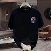 Summer High-quality 100% Cotton American Youth Short Sleeve T-shirt Men's and Women's Fashion Brand Street Baggy Top with Ins