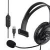 USB Wired Headset Single Ear Comfortable Sturdy for PC Computer Professional with