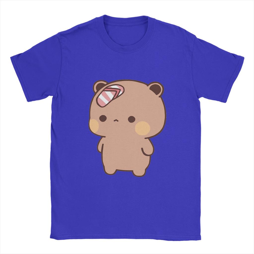 Men Panda BuBu’s T Shirt  Flip Flop on DuDu Bear face   Pure Cotton Clothing Novelty Short Sleeve Round Neck Tees 6XL T-Shirt