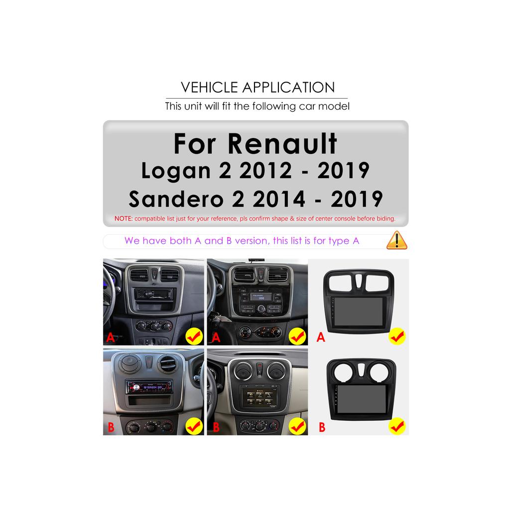 Hizpo Carplay 4G Android 13 Car Radio for Renault Logan 2 2014 - 2019 Sandero 2  Multimedia Video Player GPS 2din Autoradio 7862 Intelligent Screen