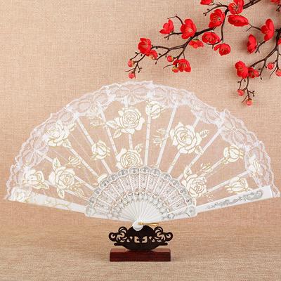 Wedding Hand Fan Lace Dancing Fan for Woman Decorative Handheld Fan for Women Party Clothing Accessories
