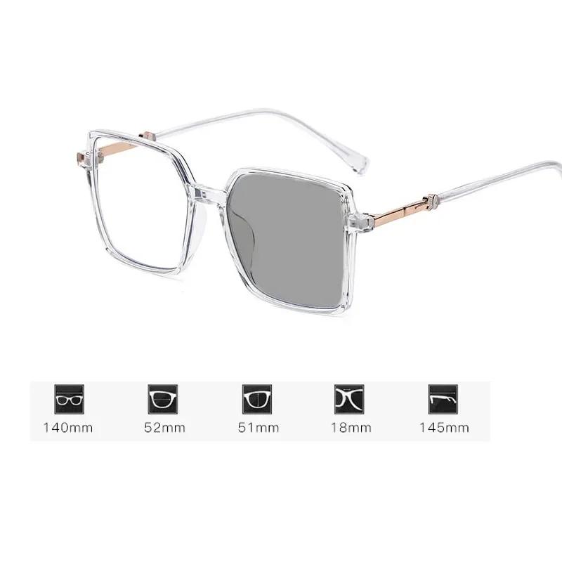 Luxus-Schmetterlingsdesign Photochrome Brille Trendige Fertige Myopiebrille für Damen Unisex Herren Farbwechselnde Nahsicht Brillen