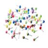 50Pcs/Lot 14x6mm Colorful Acrylic Lollipop Charms Pendants for DIY Earrings Necklace Jewelry Making Accessories Supplies