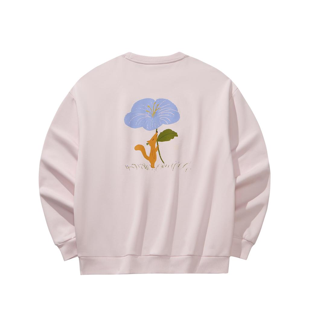 ANTA Sweatshirts Unisex Clear Pink 2 Crew Neck Moderate 972618702-2