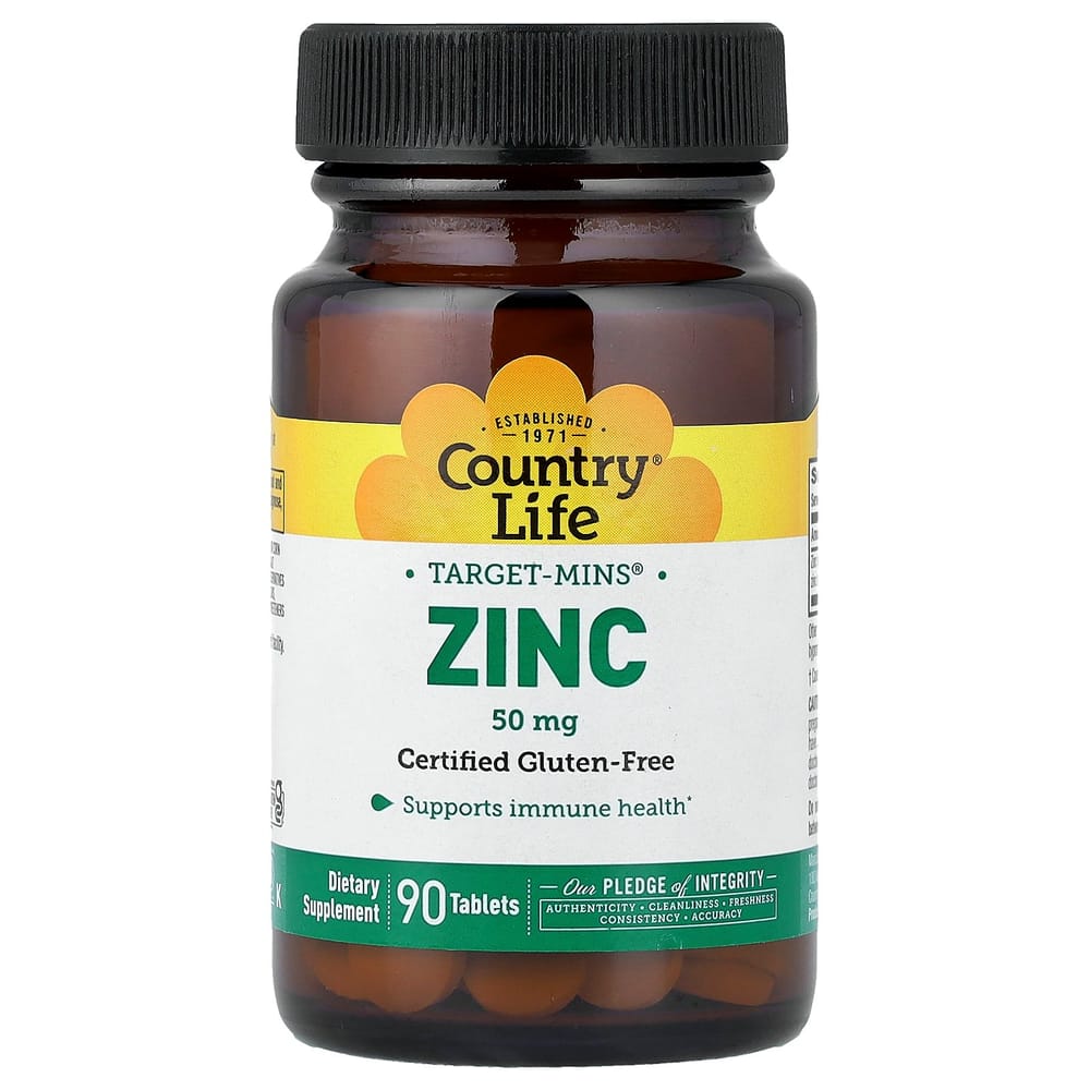Country Life Target-Mins Zinc 50mg, 90 Tablets