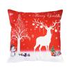 New Pillowcase Christmas Super Soft Red Simple Cute Santa Claus Print Cushion Home Cushion