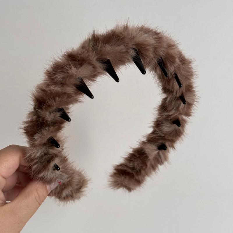 Plush Hair Clip Autumn Winter Woman Hair Accessories Large Shark Clips Fashion Girls Headwear Korean Female Headdress