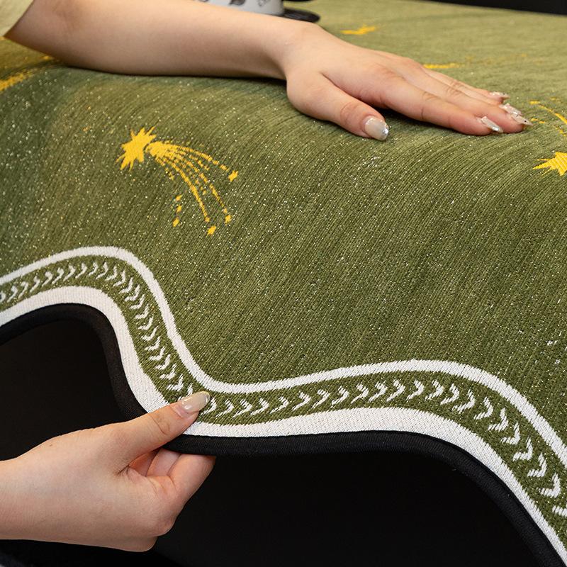 Special-Shaped Solid Color Sofa Cover Pad Light Luxury High Sense  New One-Piece Combination Sofa Cover Cover Cloth