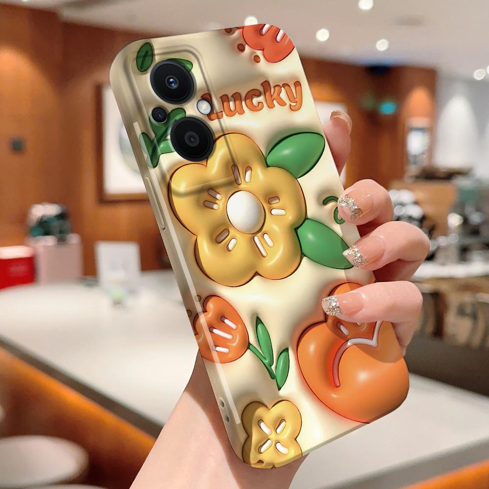 All-inclusive-Film-Telefonhülle, Cartoon-Modedesign, Hartschale, vollständige Abdeckung, stoßfeste Kamera-Schutzhülle für OPPO Realme OnePlus Infinix Tecno