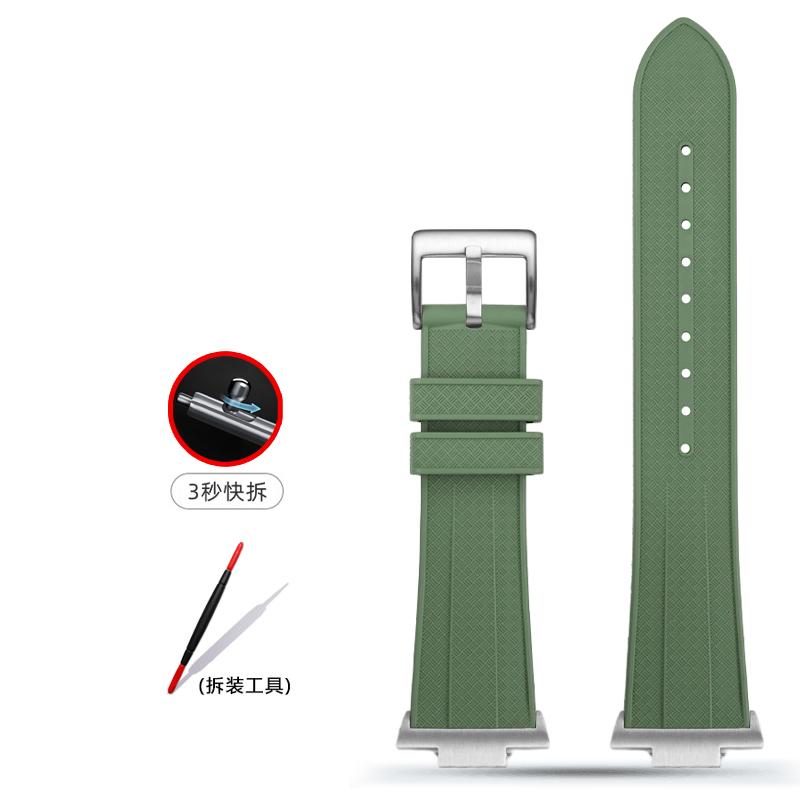 For Tissot 1853 PRX Super Player T137 Watch band t137.407 T137.410 fluoro rubber Metal End Link watch strap 12mm men's Bracelet