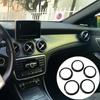Anel decorativo para saída de ar condicionado de carro, adequado para Mercedes Benz AB CLA GLA Class W176 W246 C117 X156