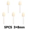 10Pcs/5Pcs Wool Felt Mounted Polishing Buffing Wheel OD 3-10mm Grinding Head for Dremel Drill Rotary Tool 3mm Shank