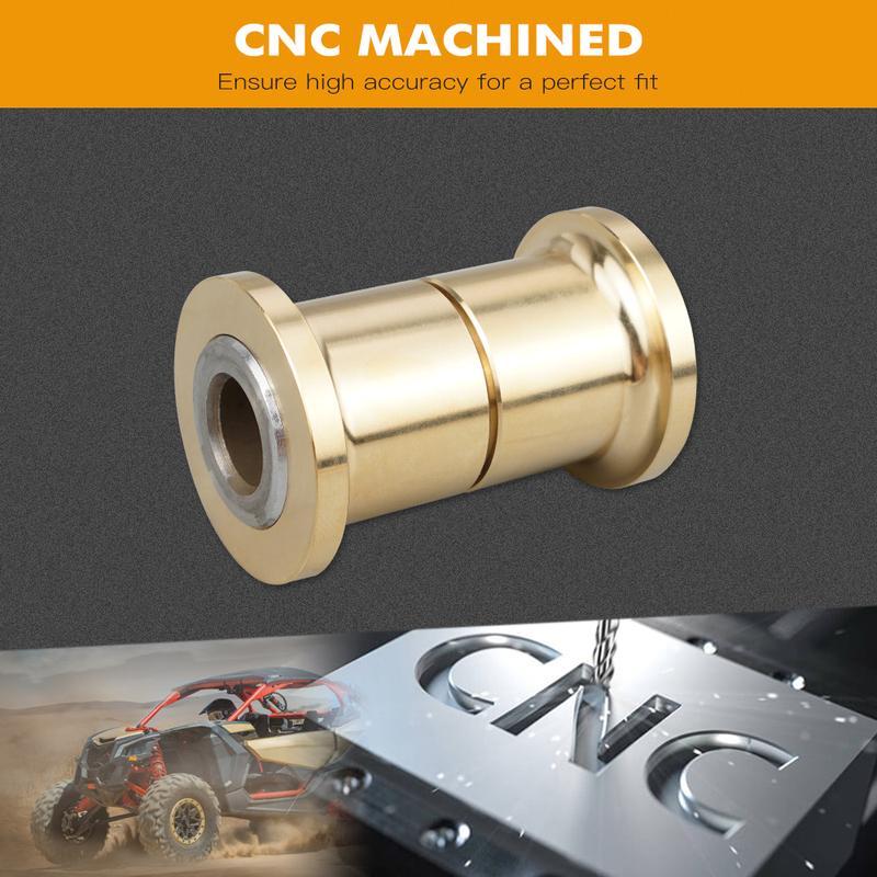 NiceCNC UTV A-Arm Bushing and Sleeve Kit For Can Am Maverick X3 2017-2022 Brass Bushings Chrome-Plated Bearing Steel Sleeves