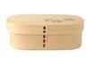 Magewappa Bento X X Natural Current Model J-kitchens Box, 18.3cm 12.5cm 6cm, 700ml, White,