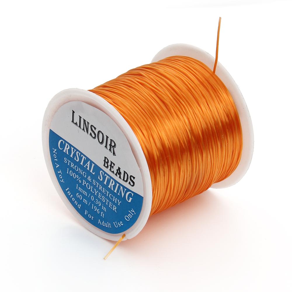 10-40M/Roll Strong Elastic Crystal Beading Cord 1mm for Bracelets Stretch Thread String Necklace DIY Jewelry Making Cords Line