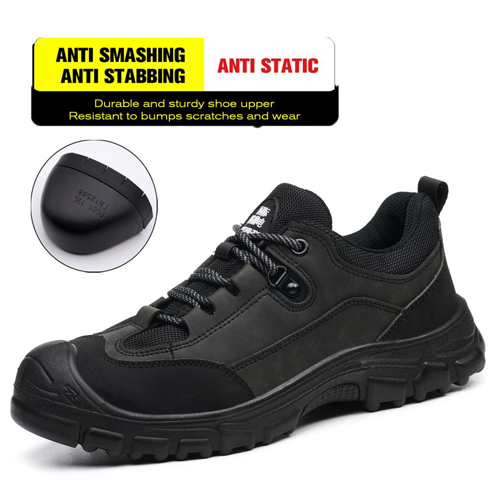 Work Safety Shoes For Men Anti-smash Anti Puncture Safety Boot for Engineers Work Boots Steel Toe Shoes Wear Resistant Work Shoe